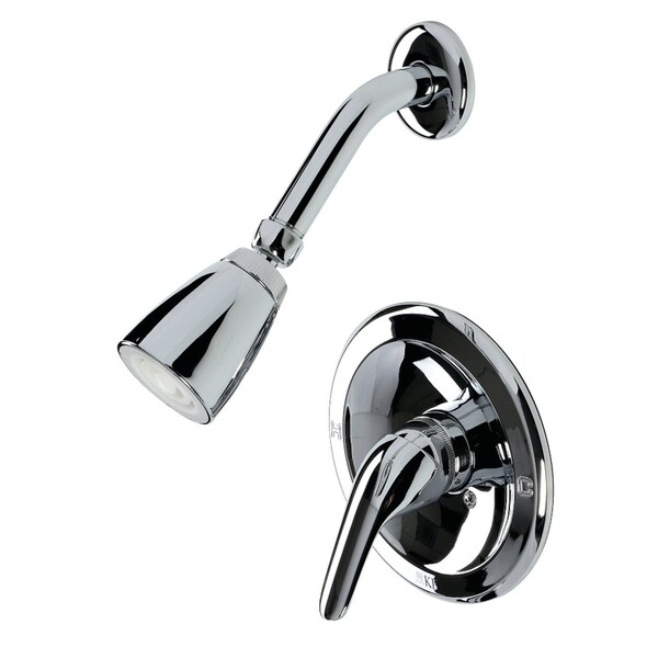 Shower Faucet, Polished Chrome, Wall Mount